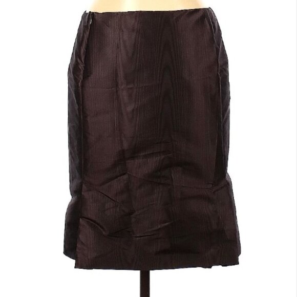 Max Mara Brown Skirt Size 8 - Picture 2 of 3